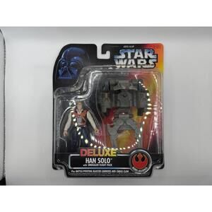 New Star Wars HAN SOLO Power of the Force DELUXE Kenner 1996